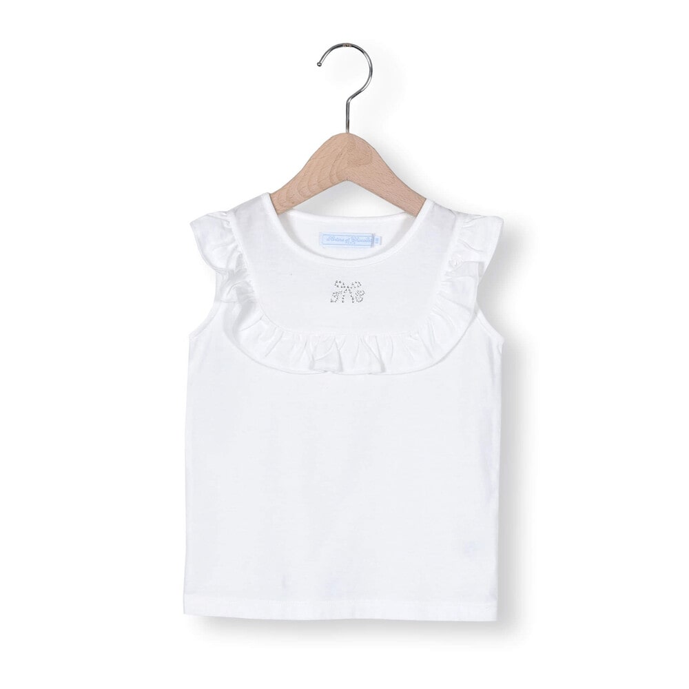 ラインストーンソフトコットンTシャツ(90~140cm)(90cm ホワイト): トップス【べべモール公式】-子供服べべの公式通販サイト 「BEBE  MALL」