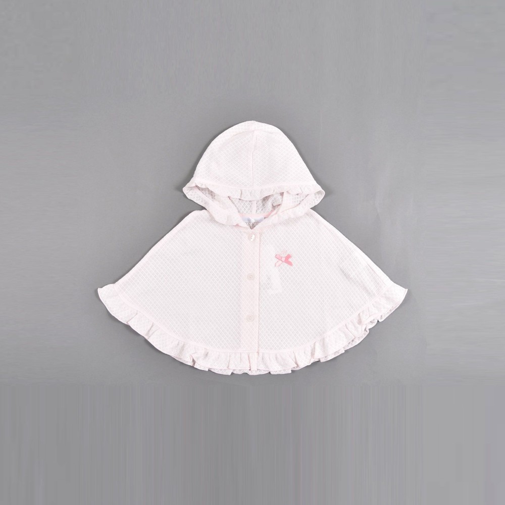 ダイヤメッシュフリルUVマント(ﾜﾝｻｲｽﾞ(50-90cm) ホワイト): 新生児