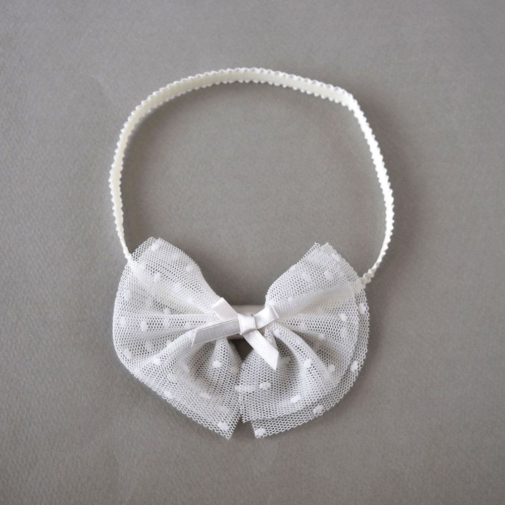 チュールヘアバンド ﾜﾝｻｲｽﾞ ホワイト 新生児 ベビー 女の子 男の子の子ども服と言えば 子供服べべの公式通販サイト Bebe Mall