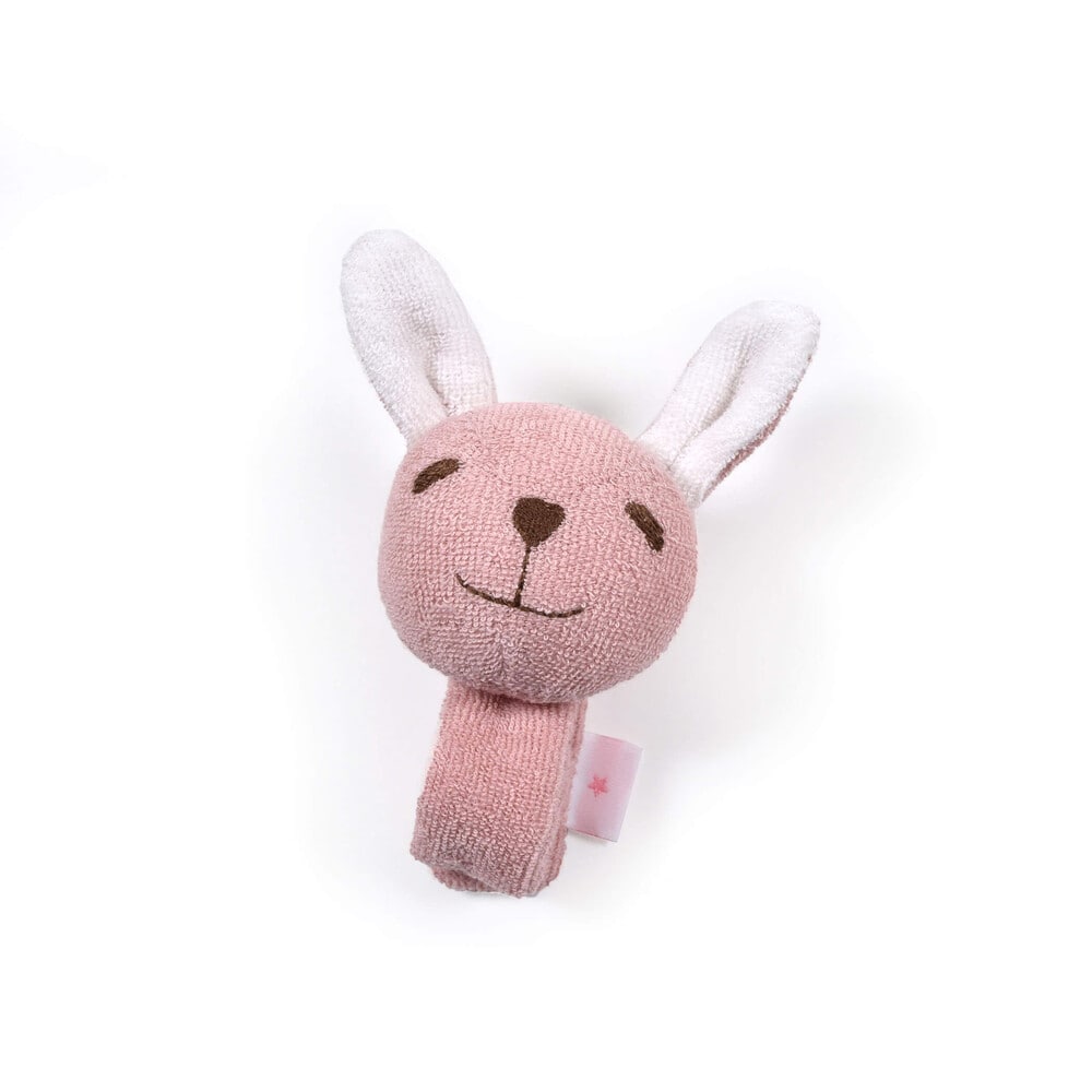 日本製 うさぎ くま リストバンド ガラガラ ﾜﾝｻｲｽﾞ ピンク 新生児 ベビー 子供服べべの公式通販サイト Bebe Mall