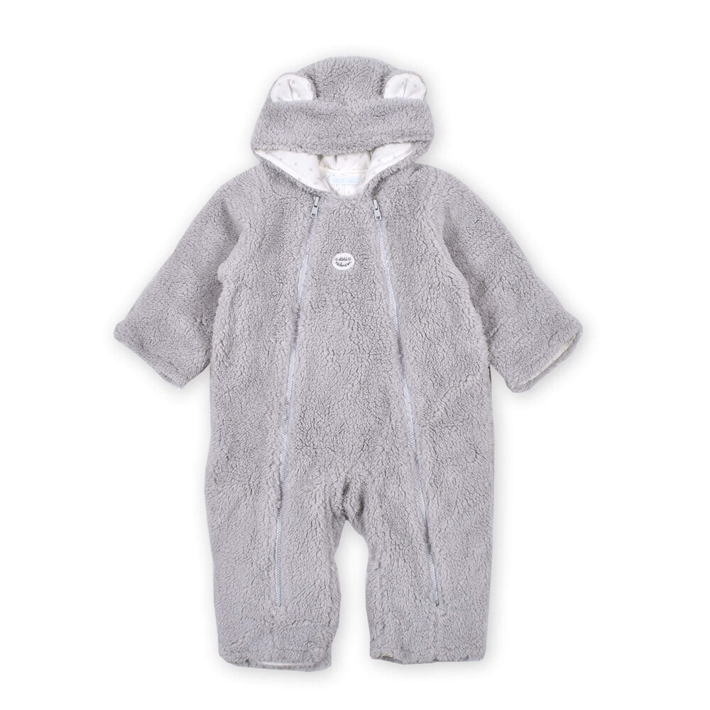 ひつじ くま 耳付き モコモコ フリース バギーオール 60 80cm ﾜﾝｻｲｽﾞ ブラウン 新生児 ベビー 子供服べべの公式通販サイト Bebe Mall