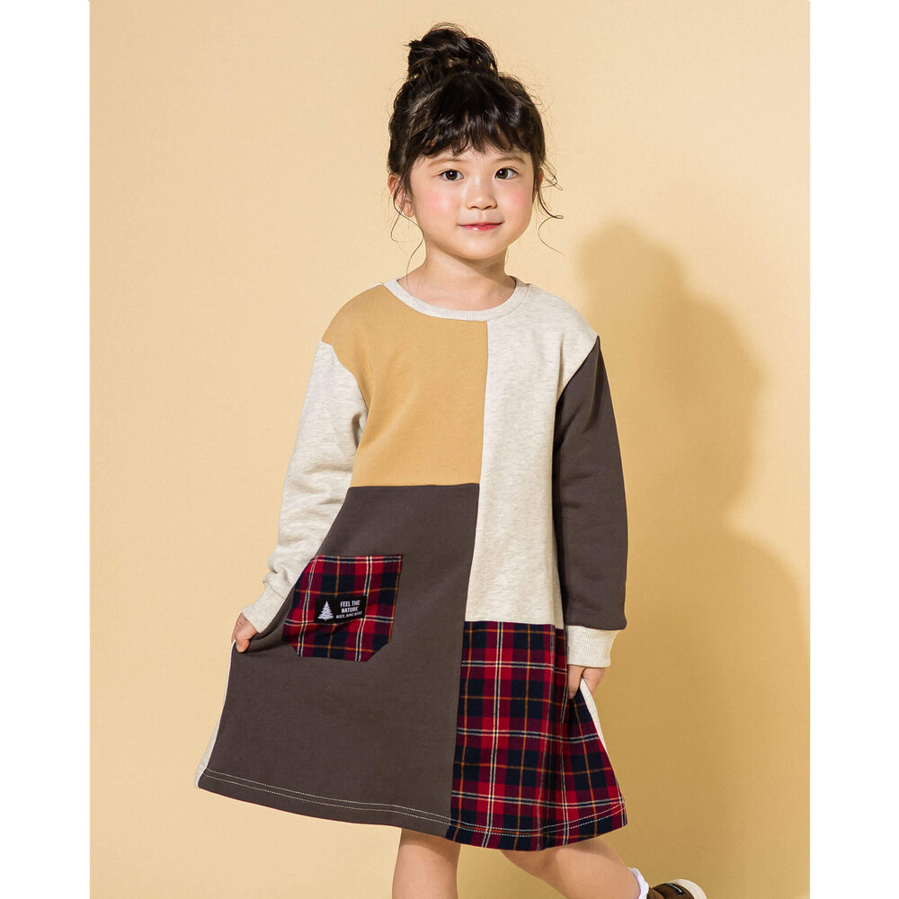 お揃い 】 配色 切り替え デザイン ポケット 付 ワンピース (80~130cm)(80cm ブラウン系): ワンピース-子供服べべの公式通販サイト 「BEBE MALL」 お揃い 】 配色 切り替え デザイン ポケット 付 ワンピース (80~130cm)(80cm ブラウン系): ワンピース-子供服べべの公式通販サイト 「BEBE MALL」