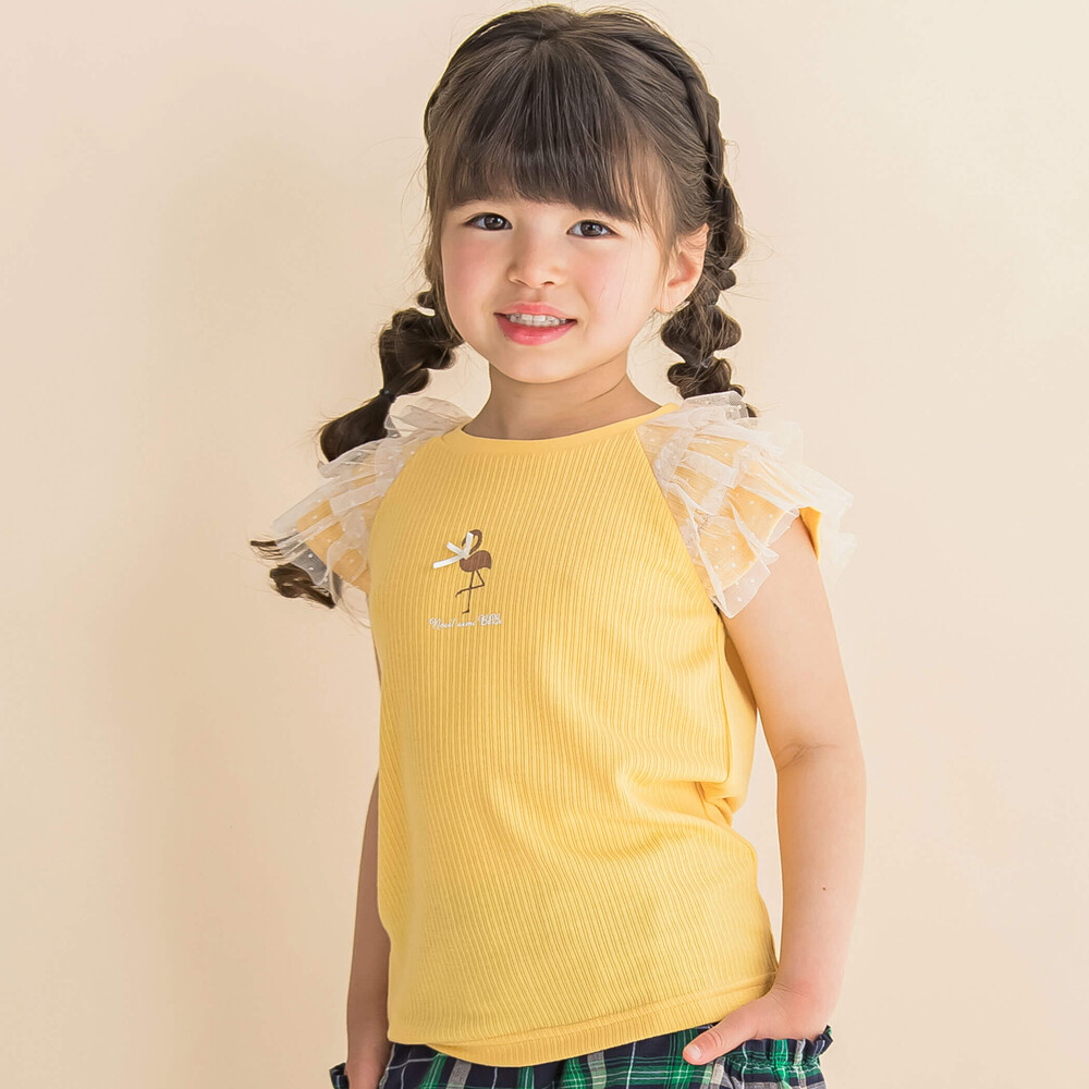 無地半袖フリルTシャツ｜子供服・ベビー服の通販 chil2