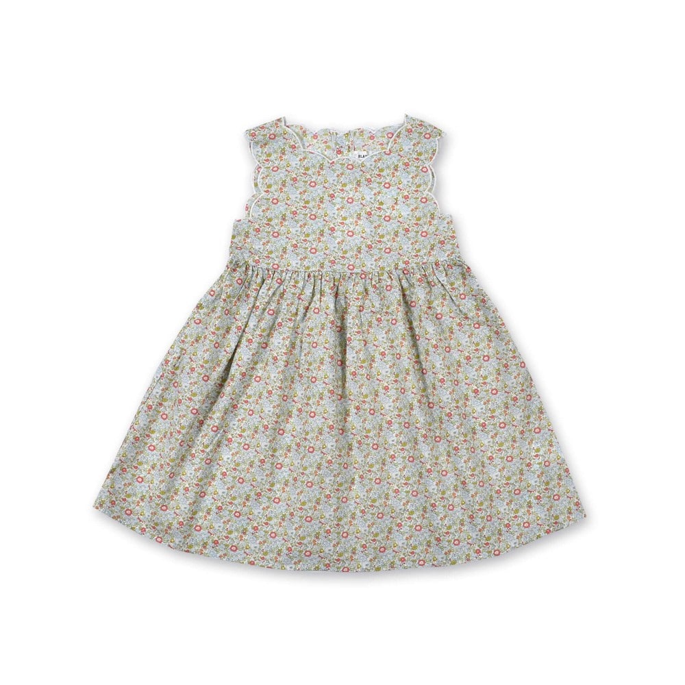 Bebe べべ Bebe Mall Official Online Storeスカラップ 花柄 ワンピース 80 130cm 80cm グレー系 ワンピース ベベ モール オフィシャルオンラインストア