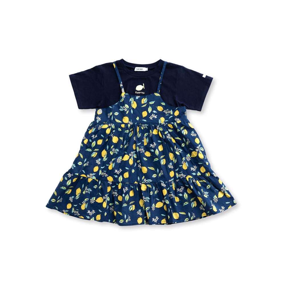 ママ想い 】 さわやか レモン柄 × 無地 ワンピース セット (80~130cm)(80cm ベージュ系): セット-子供服べべの公式通販サイト 「BEBE MALL」 ママ想い 】 さわやか レモン柄 × 無地 ワンピース セット (80~130cm)(80cm ベージュ系): セット-子供服べべの公式通販サイト 「BEBE MALL」