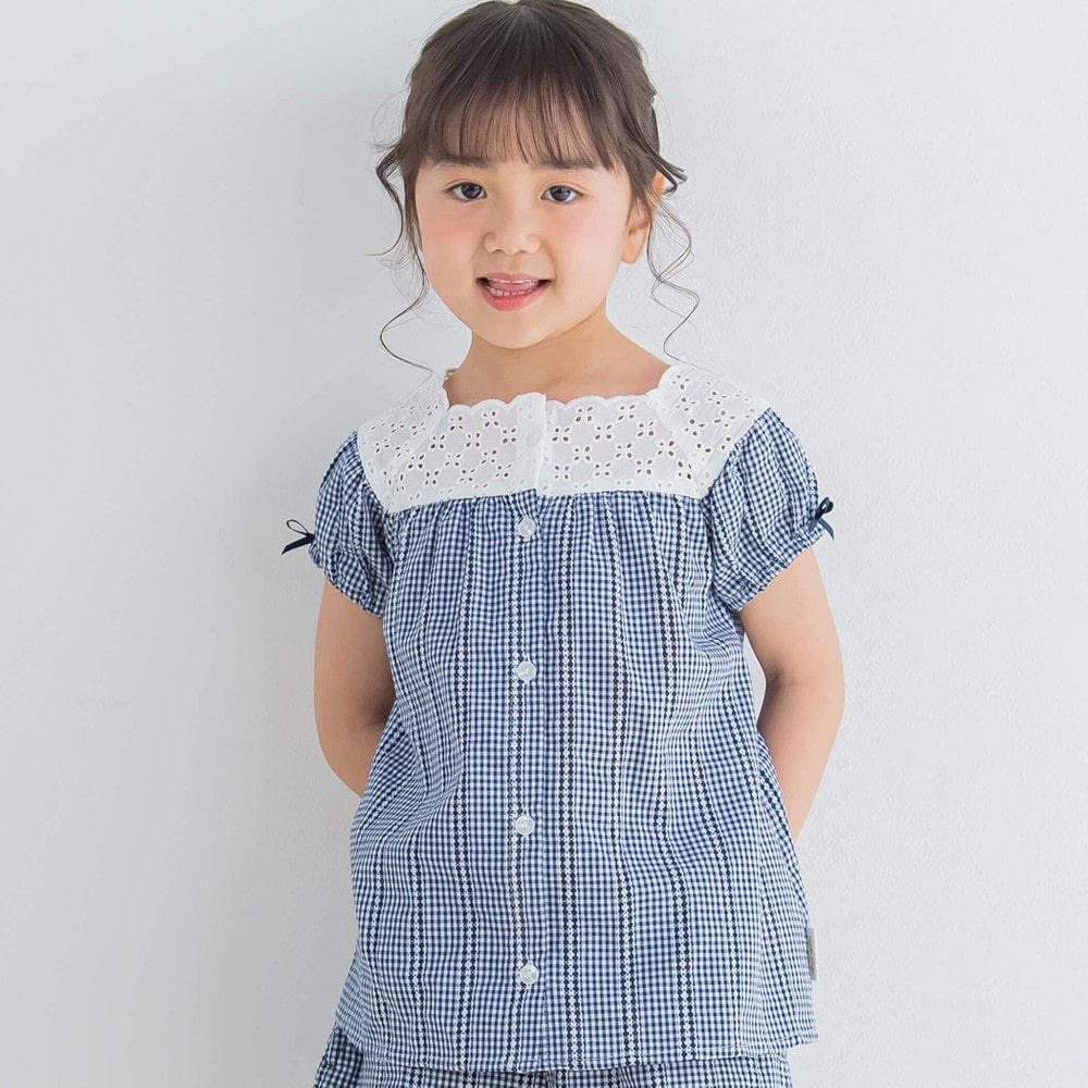 新品☆ボンポワン☆ブラウス☆トップス☆チュニック☆ベビー☆80☆ガニティ☆女の子