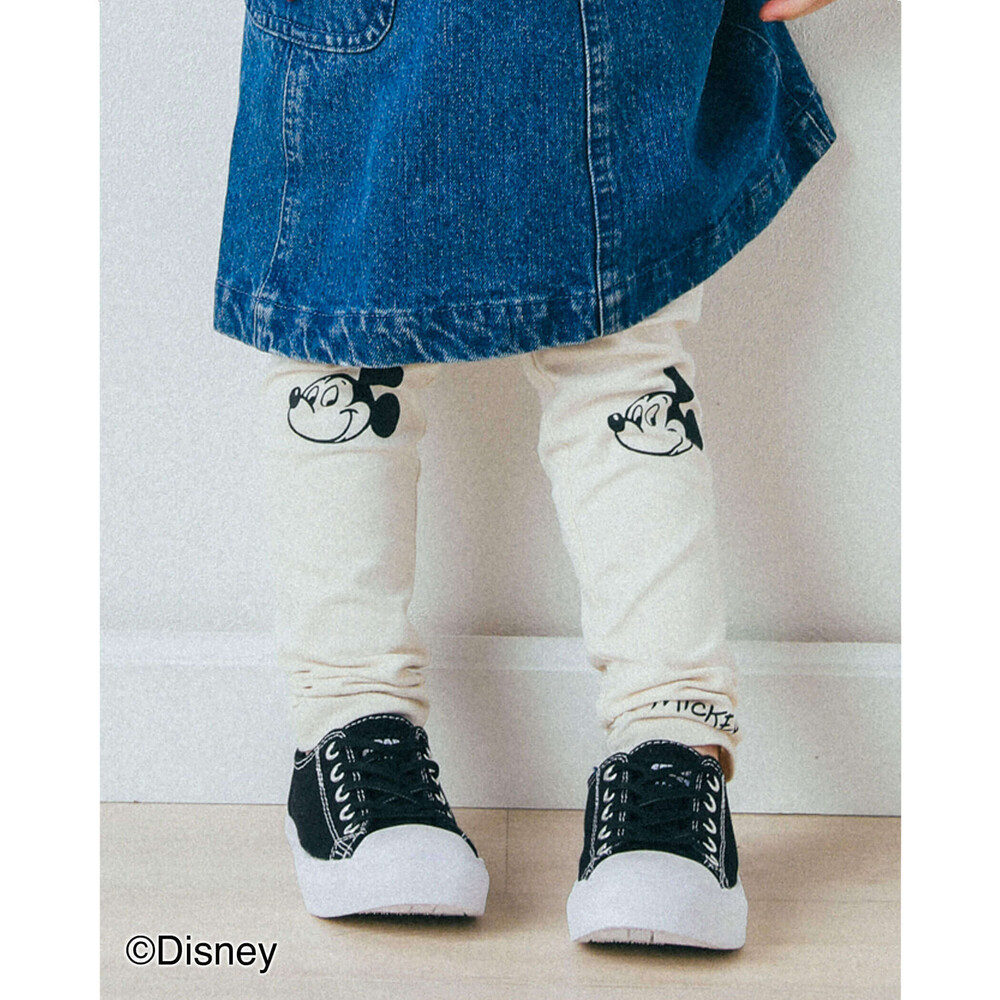 子供服べべの公式通販サイト Bebe Mall Disney ミッキーマウス ミニーマウス レギンス 80 1cm 80cm オフホワイト ボトム ベベ モール オフィシャルオンラインストア