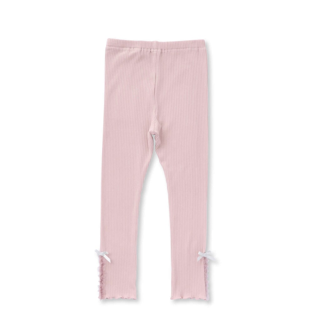 お揃い】裾リボンチュールレギンス(80~130cm)(80cm ピンク): ボトム