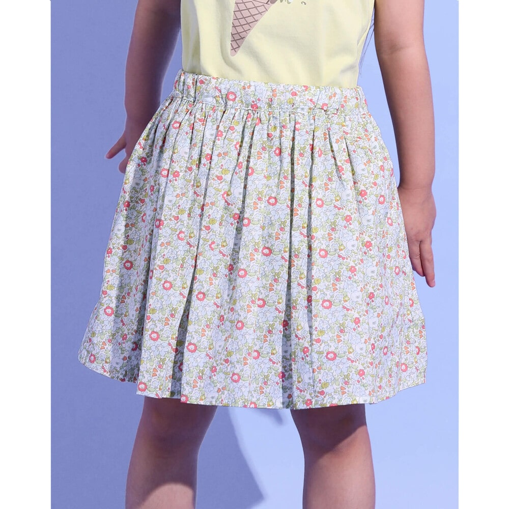 インナー付き 布帛 スカート 90 130cm 90cm グリーン系 ボトム 子供服べべの公式通販サイト Bebe Mall