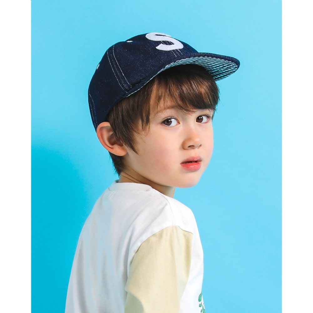 ワッペン 付 デニム ツイル スナップボタン キャップ (52~54cm)(S(52cm) ネイビー): グッズ【女の子・男の子の子ども服と言えば】 ワッペン 付 デニム ツイル スナップボタン キャップ (52~54cm)(S(52cm) ネイビー):  グッズ【女の子・男の子の子ども服と言えば】-子供服 ...