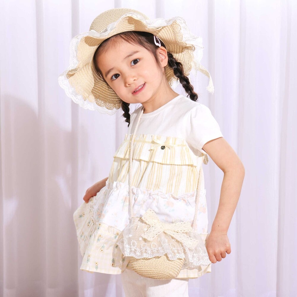 ホワイトxレースリボン