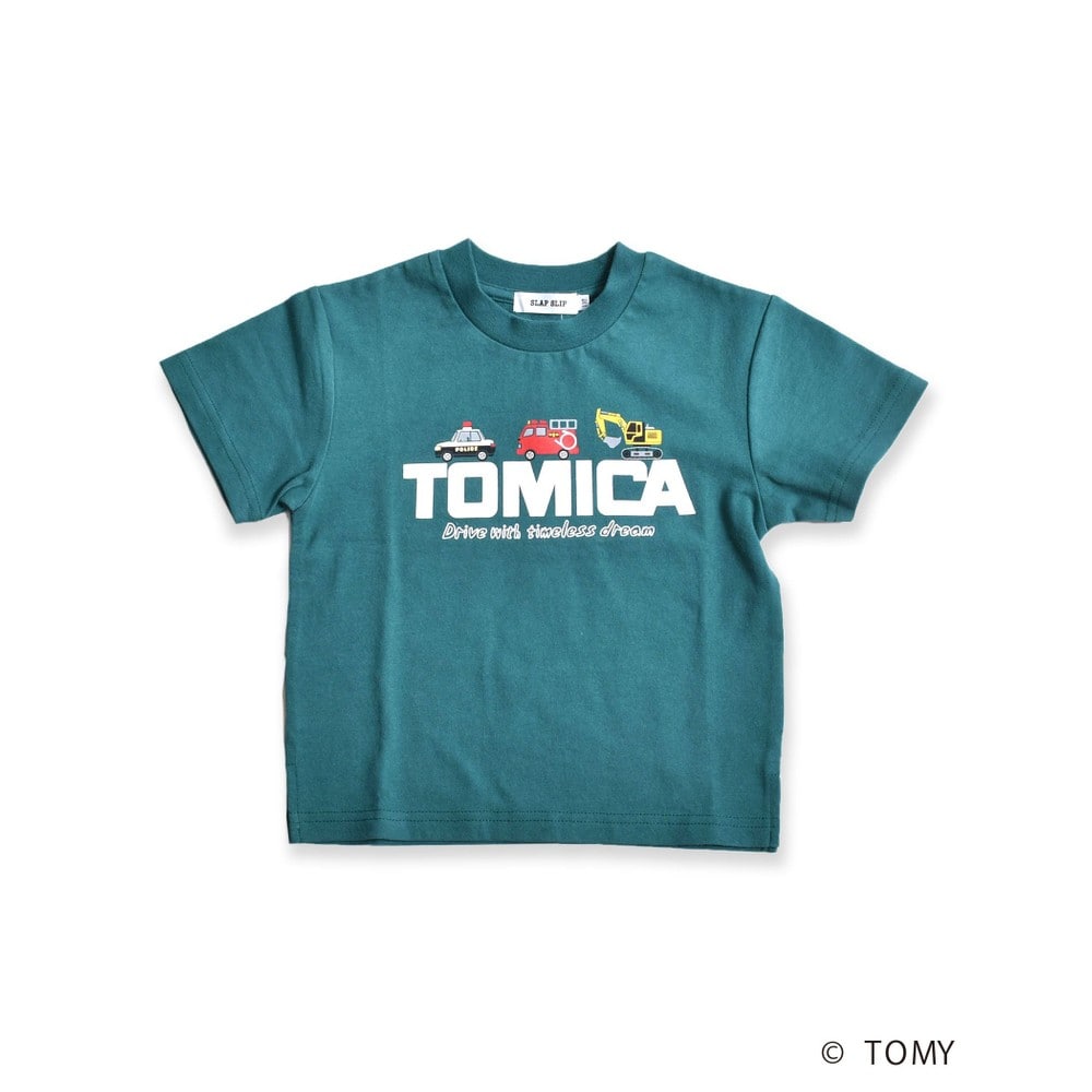 Bebe べべ Bebe Mall Official Online Store トミカ Slap Slipコラボアイテム はたらく くるま パトカー 消防車 ショベルカー プリント 半袖 Tシャツ 80 1cm 80cm レッド トップス ベベ モール オフィシャルオンラインストア