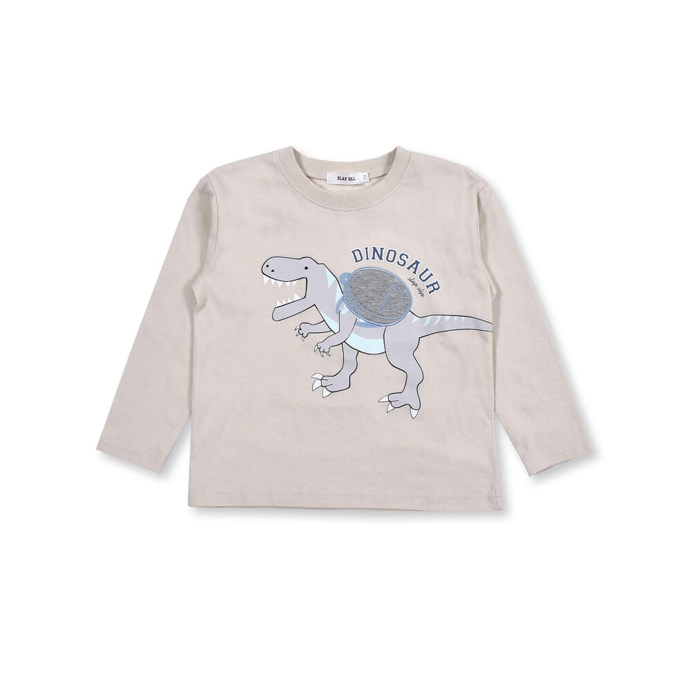 恐竜 リュック 長袖 Tシャツ 80 130cm 80cm オフホワイト トップス 子供服べべの公式通販サイト Bebe Mall