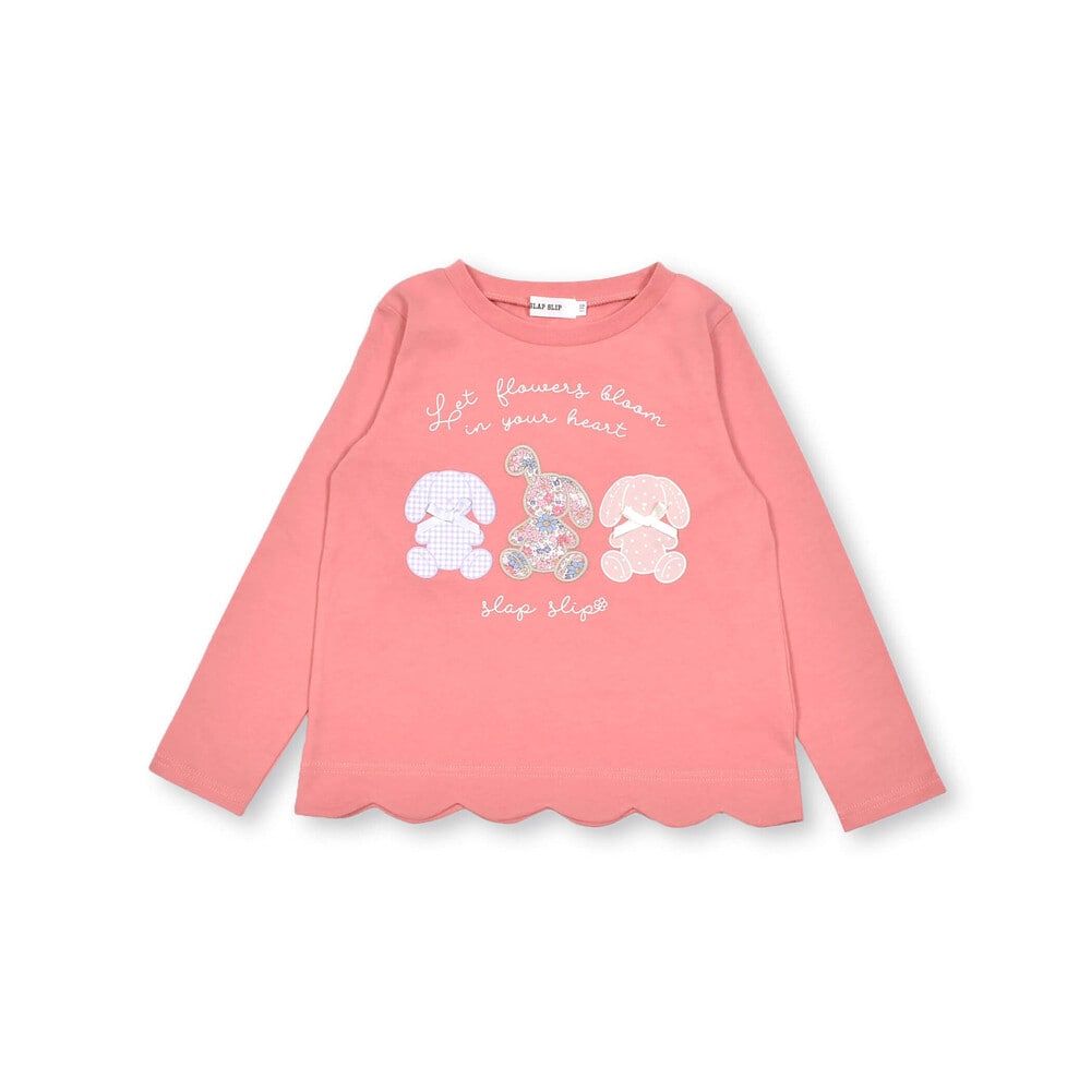 アニマルウサギパッチ刺しゅうプリント裾スカラップ長袖Tシャツ(80~130cm)(80cm オフホワイト): トップス【べべモール公式】アニマルウサギ パッチ刺しゅうプリント裾スカラップ長袖Tシャツ(80~130cm)(80cm オフホワイト): トップス【べべモール公式】-子供服べべの公式 ...