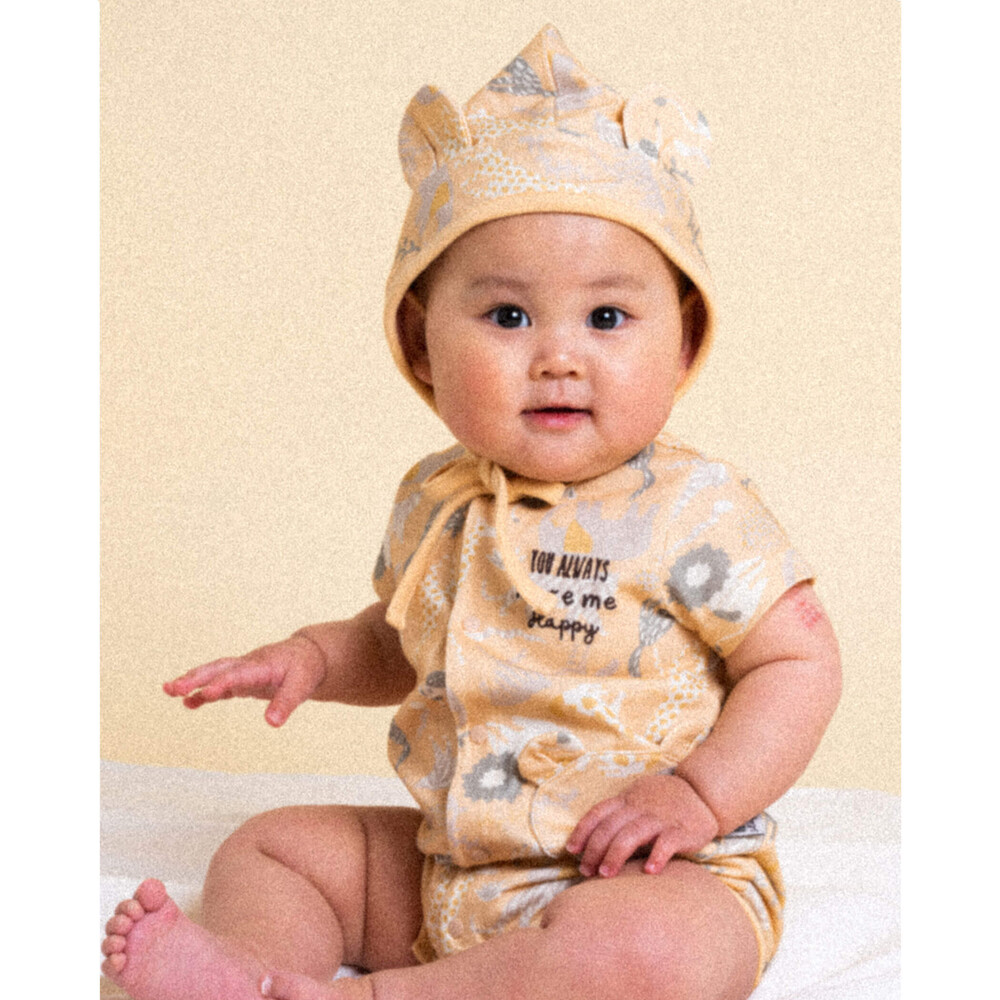 アニマル ロンパース ＋ なりきり くま 帽子 セット (60~80cm)(60cm オレンジ系): 新生児/ベビー-子供服べべの公式通販サイト  「BEBE MALL」