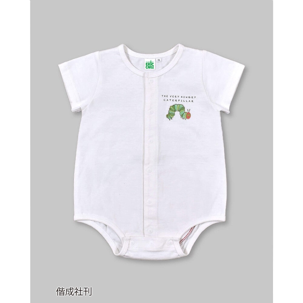 絵本コラボ はらぺこあおむし おしり リンゴ ロンパース 60 80cm 60cm ホワイト 新生児 ベビー 子供服べべの公式通販サイト Bebe Mall