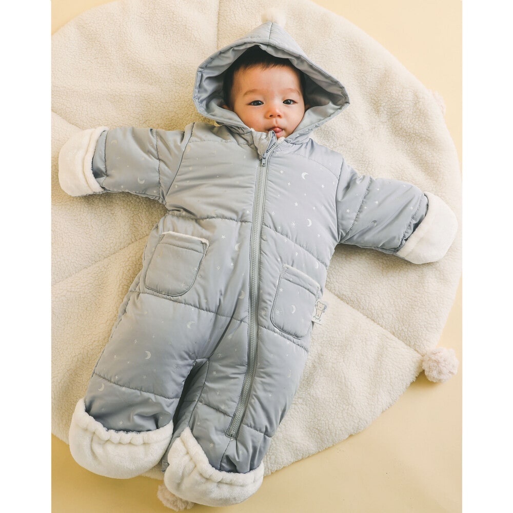 お揃い 】 キラキラ 箔プリント 裏ボア タフタ 中綿 バギーオール ベビー (70~80cm)(ﾜﾝｻｲｽﾞ ピンク):  新生児/ベビー-子供服べべの公式通販サイト 「BEBE MALL」