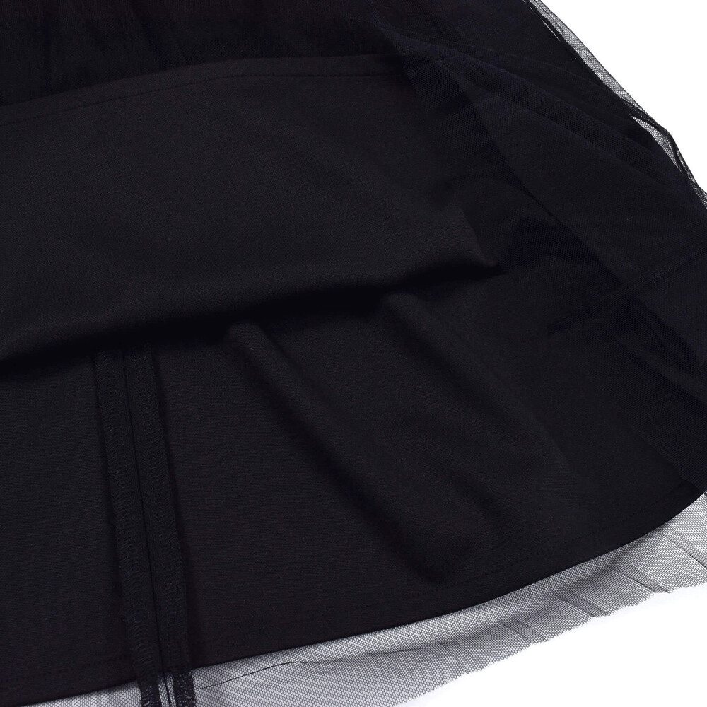 フォーマル チュール プリーツ ポンチ ワンピース (90~140cm)(90cm ブラック): FOMAL-子供服べべの公式通販サイト 「BEBE  MALL」