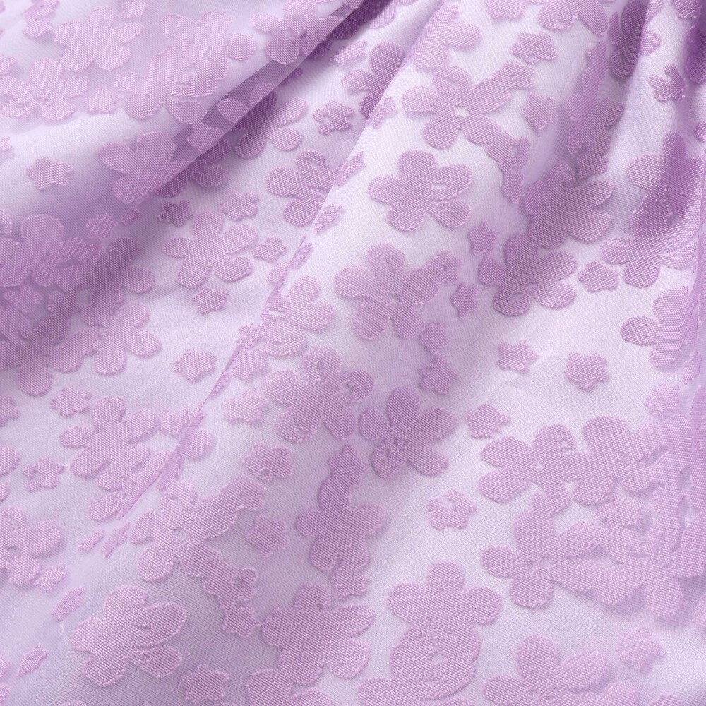 フローラルオパールプリントウエストリボンドレス(110~130cm) パープル系 110cm