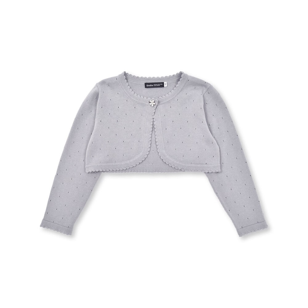 ニットボレロカーディガン(110~130cm) ネイビー 110cm