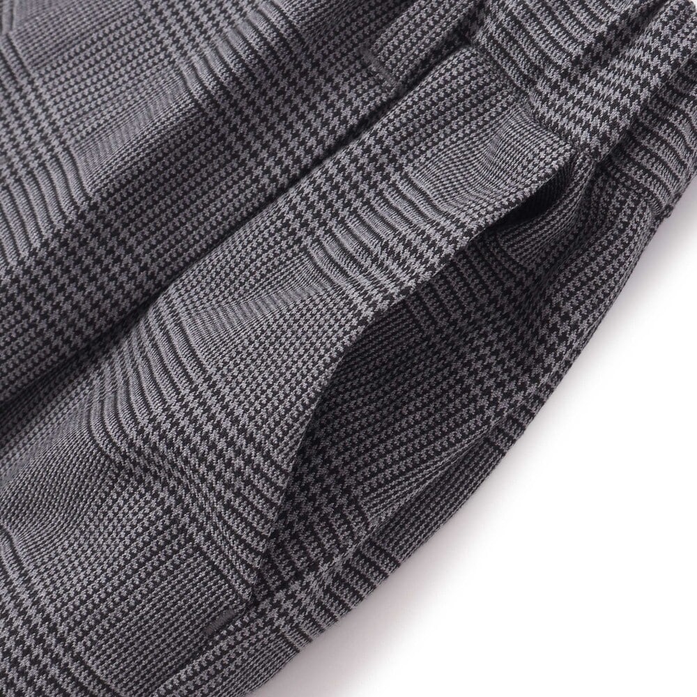 【お揃い】グレンチェックセンタープレスワイドパンツ(100~150cm) グレー系 100cm