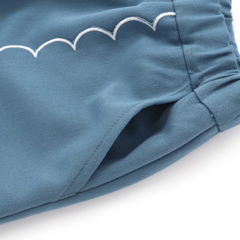 スカラップポケットフランネルサージショートパンツ(90~150cm) ブラウン 90cm