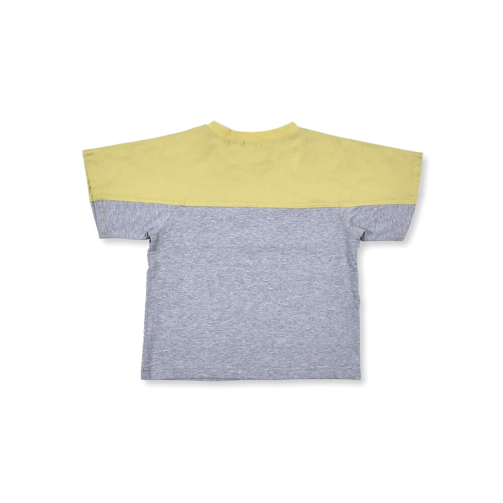 バイカラー メッシュ ロゴ プリント Tシャツ 90 150cm 90cm イエロー トップス 子供服べべの公式通販サイト Bebe Mall