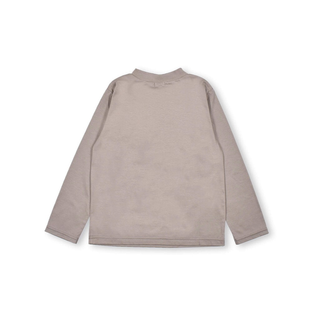 コットン スムース チビ ハイネック Tシャツ (100~150cm) ベージュ 100cm