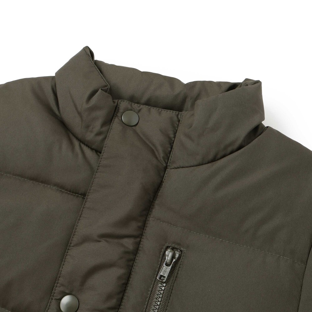 【限定商品】ワッペン付きタフタダウンコート(95~160cm) グリーン 95cm