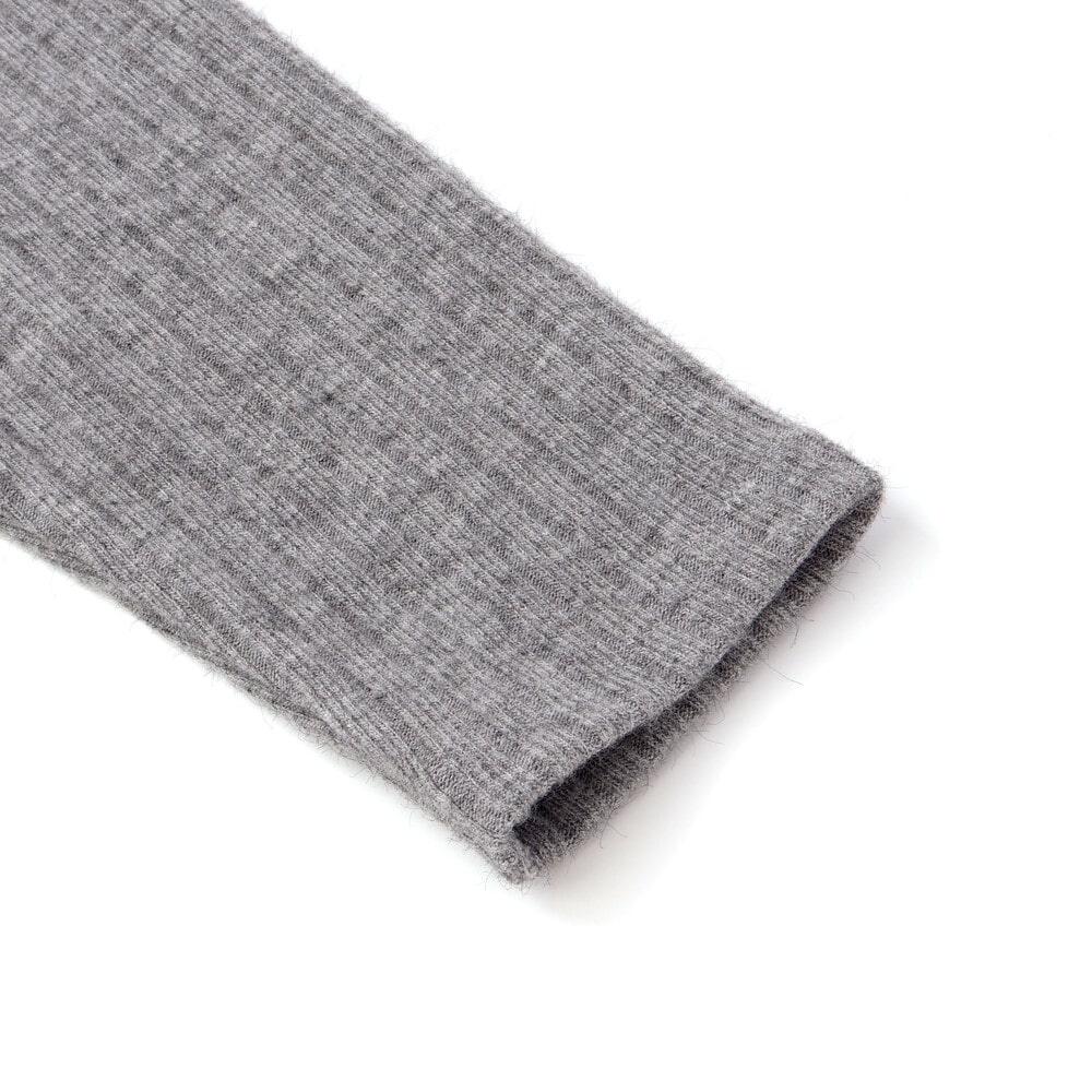 【限定商品】リボンリブニットカーディガン(95~150cm) グレー 95cm