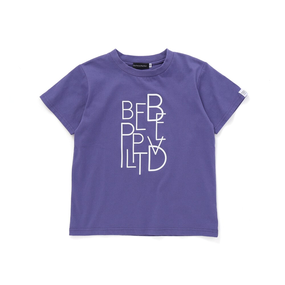 立体プリントロゴ天竺半袖Tシャツ