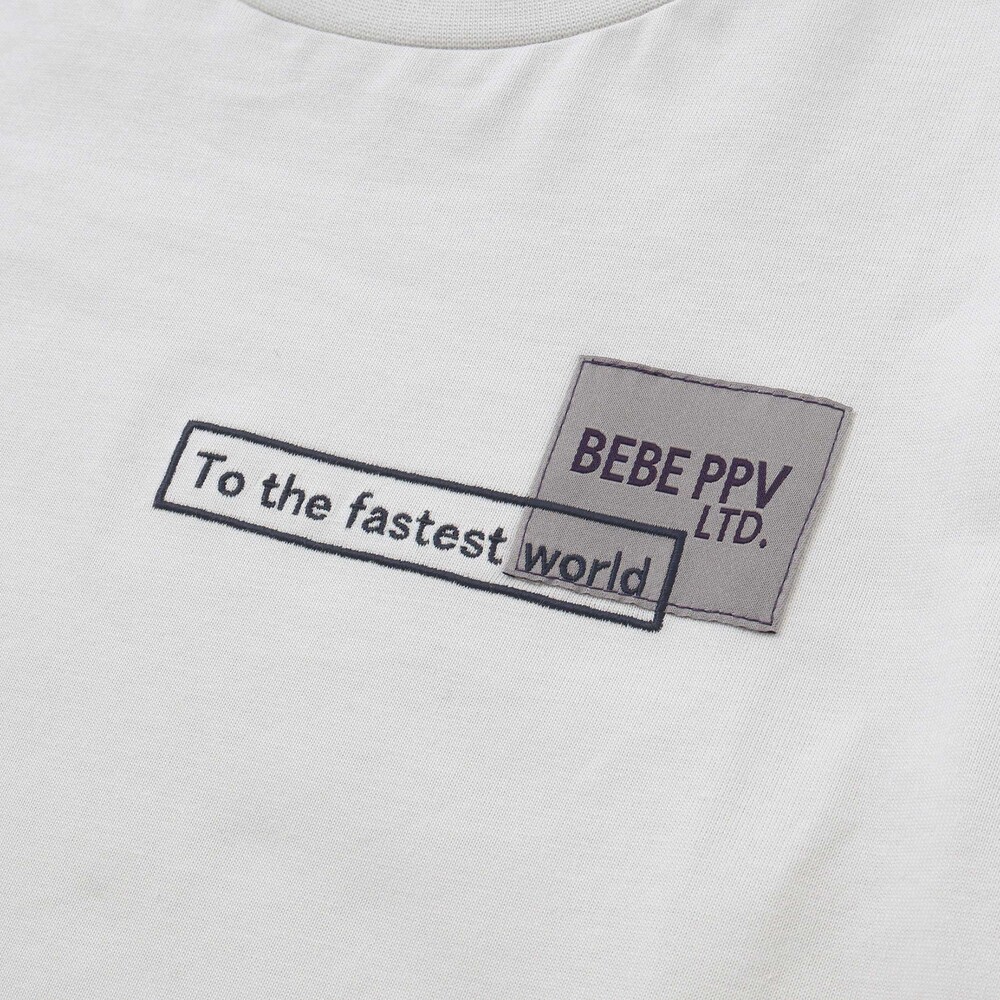 【限定商品】天竺プリントラウンドロゴロングTシャツ(95~160cm) ネイビー 95cm