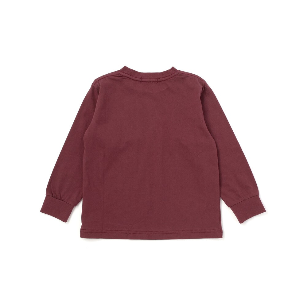 【限定商品】発泡写真プリントロングTシャツ(95~150cm) ネイビー 95cm