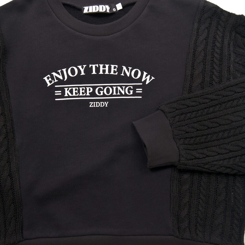 ニット切り替えプルオーバー+ショートパンツセットアップ(130~160cm) ベージュ 140cm