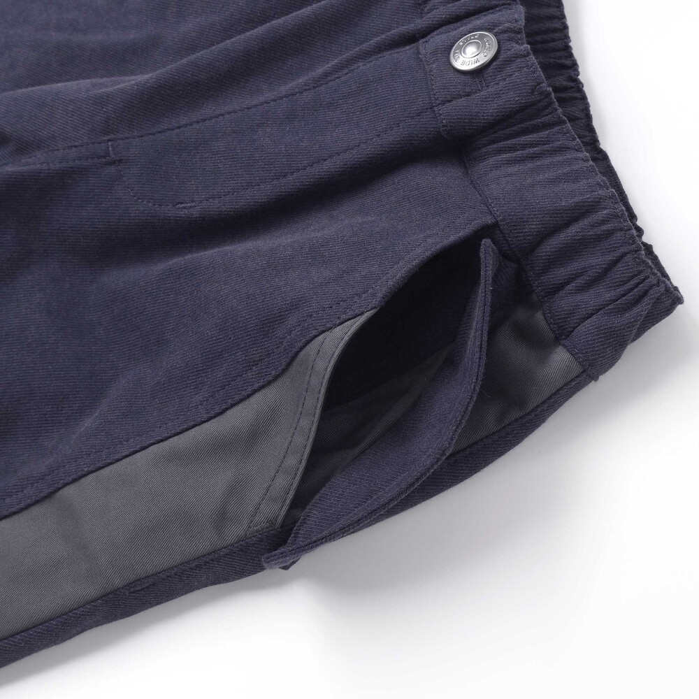 サイド切り替えストレッチトレートパンツ(110~160cm) ネイビー 110cm