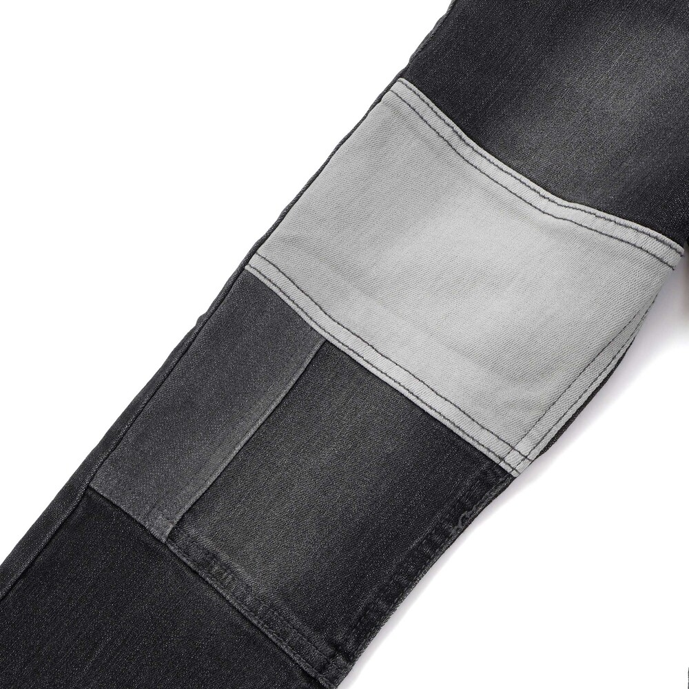 リメイク風切替ストレッチデニムパンツ(100~160cm) ブラック 110cm
