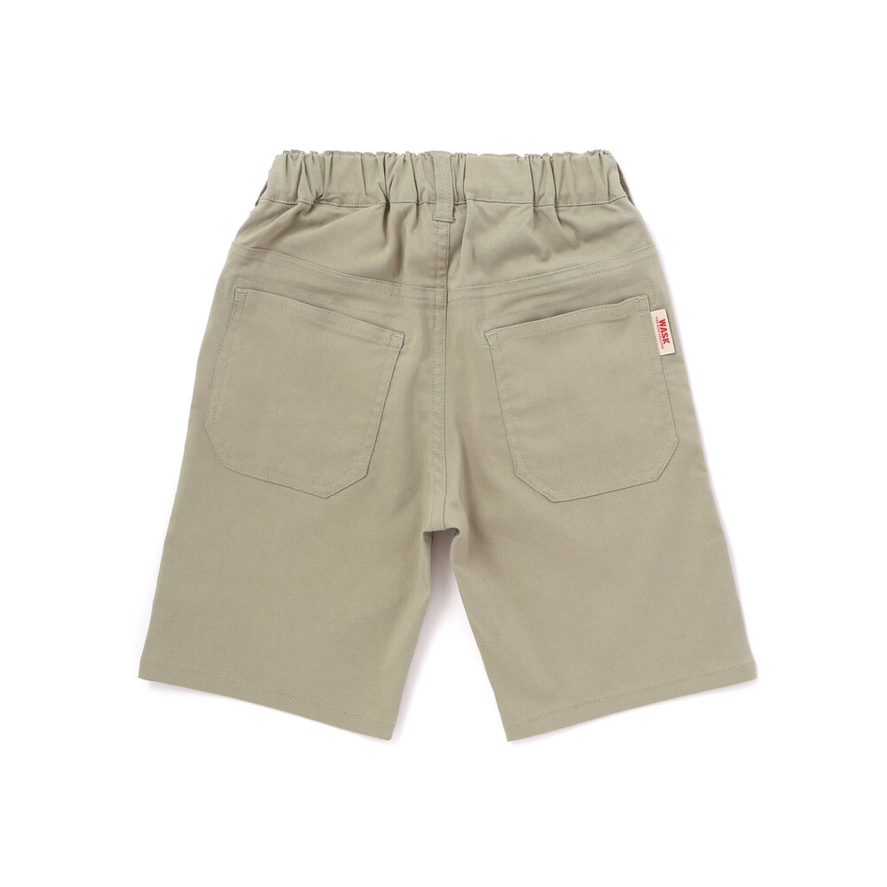 5分丈 配色スリットパンツ(110~160cm) ベージュ 110cm