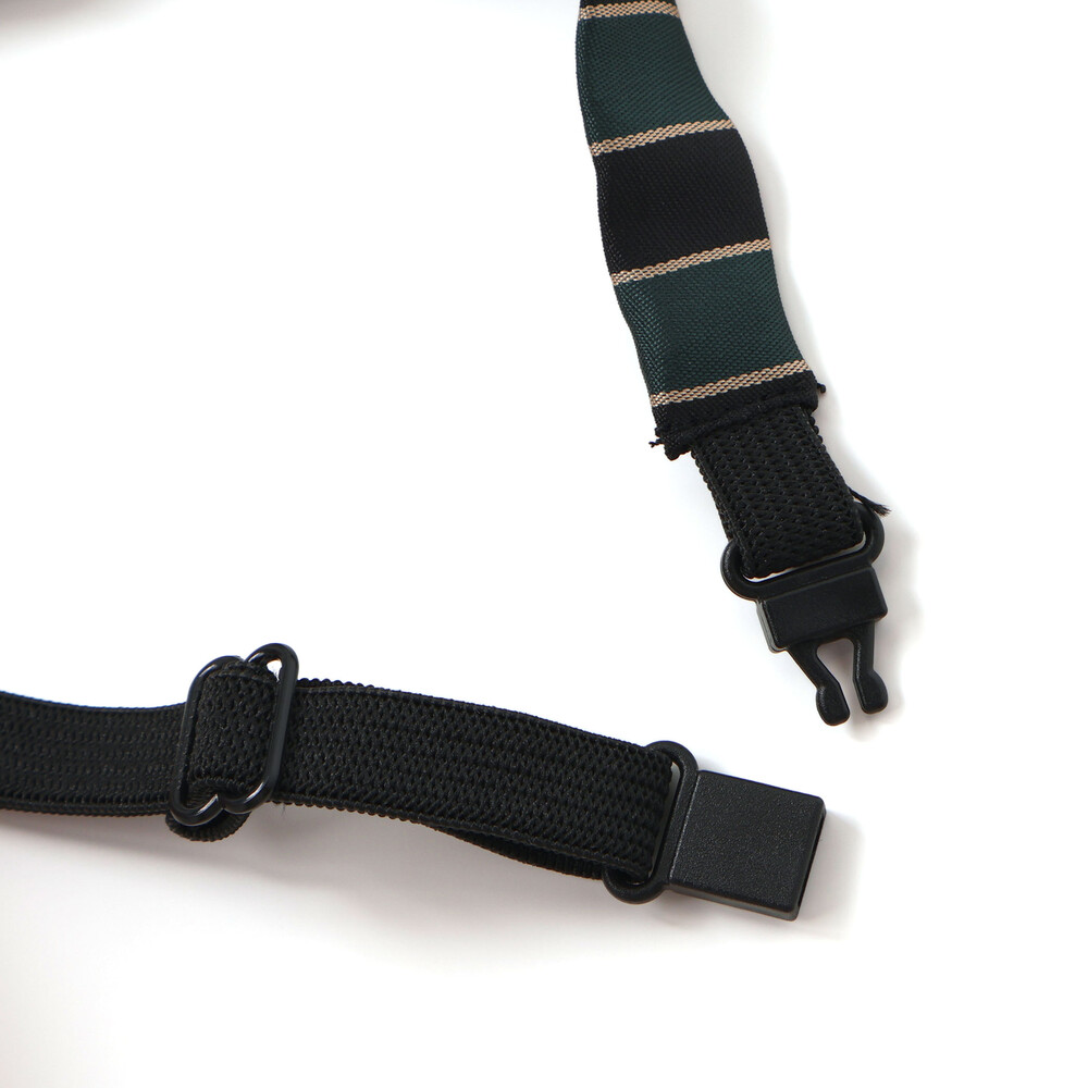 ストライプネクタイ(グリーン系) グリーン系 ワンサイズ