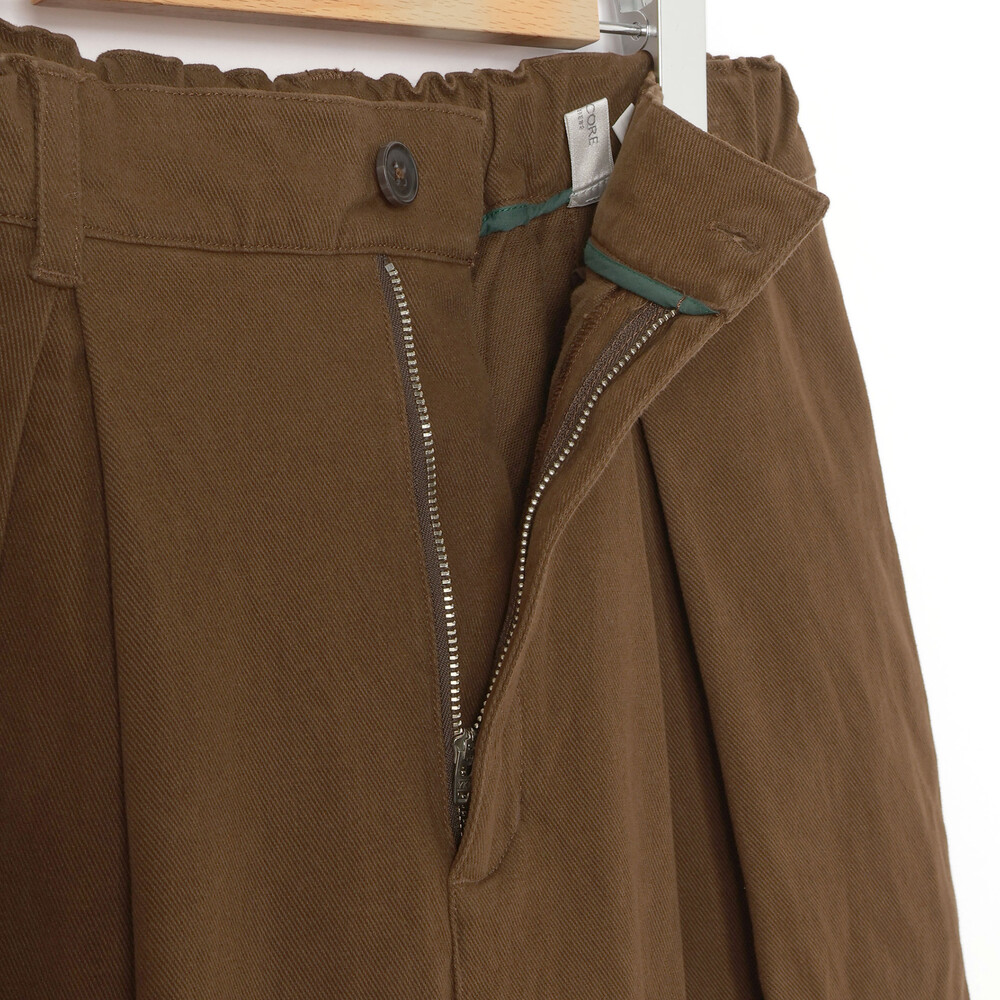 葛城ストレッチタック入りパンツ大人親子お揃い(145~175cm) ブラウン M(145-160cm)