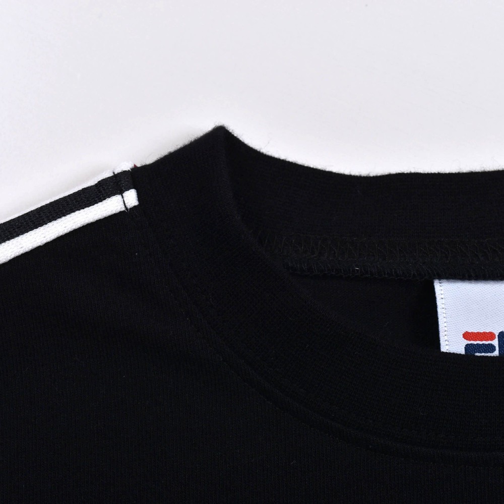 【 FILA × RADCUSTOM 】ロゴライン ワンポイント Tシャツ(120~160cm) ホワイト 120cm