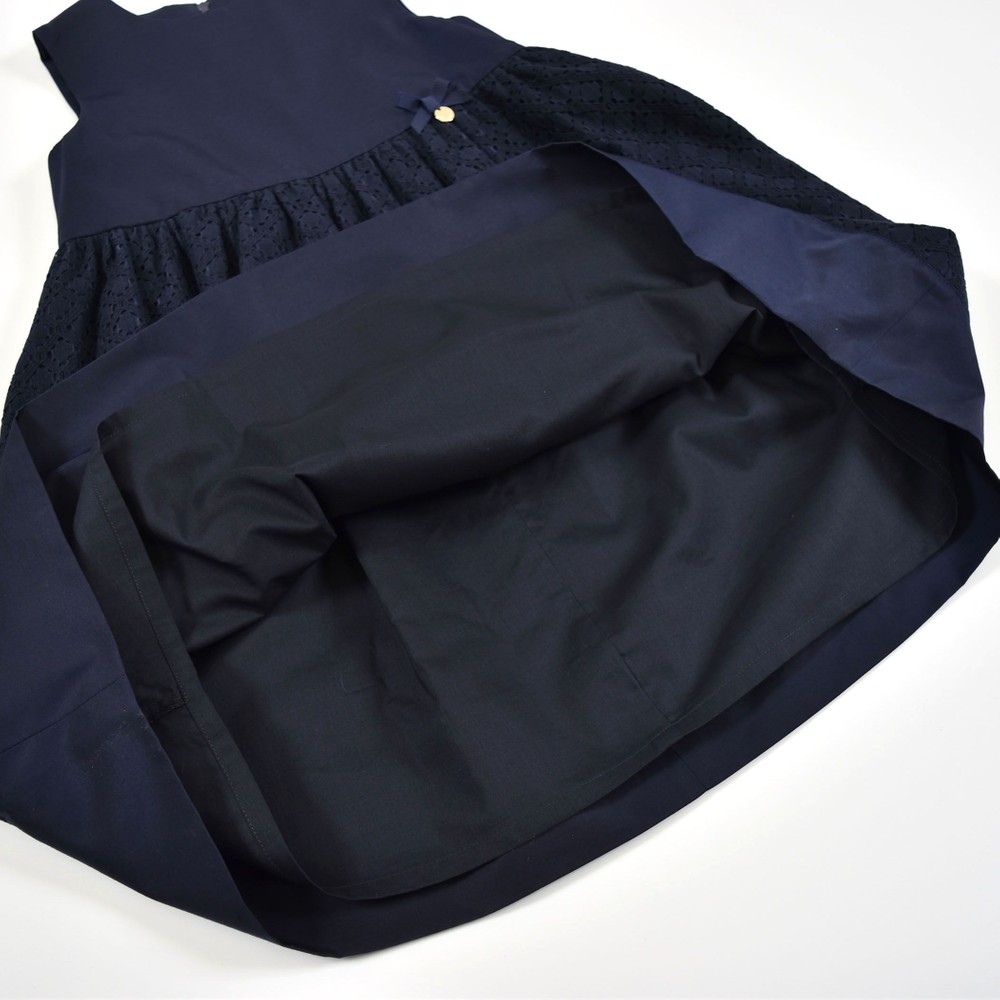 フォーマル レース リボン フレア ワンピース ドレス (110~130cm)