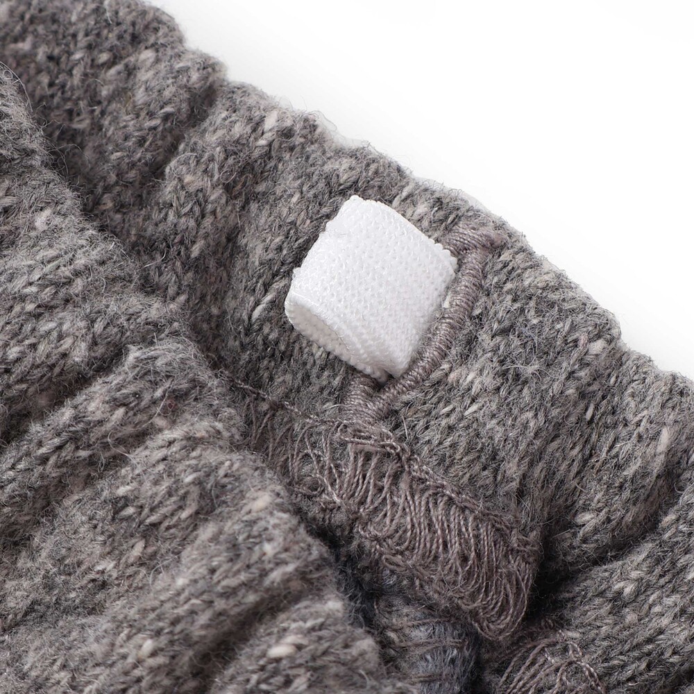 【お揃い】ネップツイードドラゴンロングパンツ ベビー(70~90cm) グレー S(70-80cm)