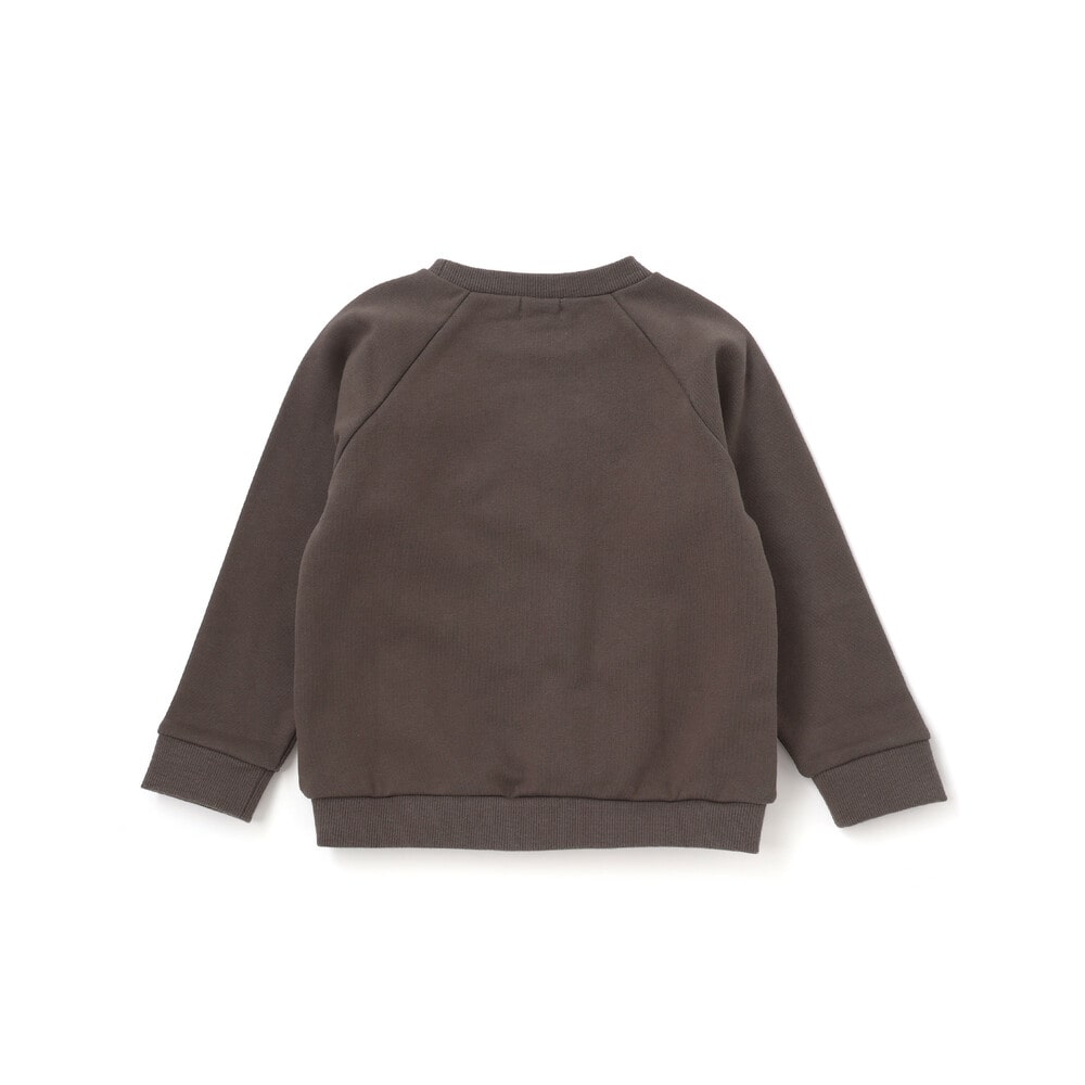 裏毛起毛リボン付きトレーナー(80~130cm) ボルドー 80cm