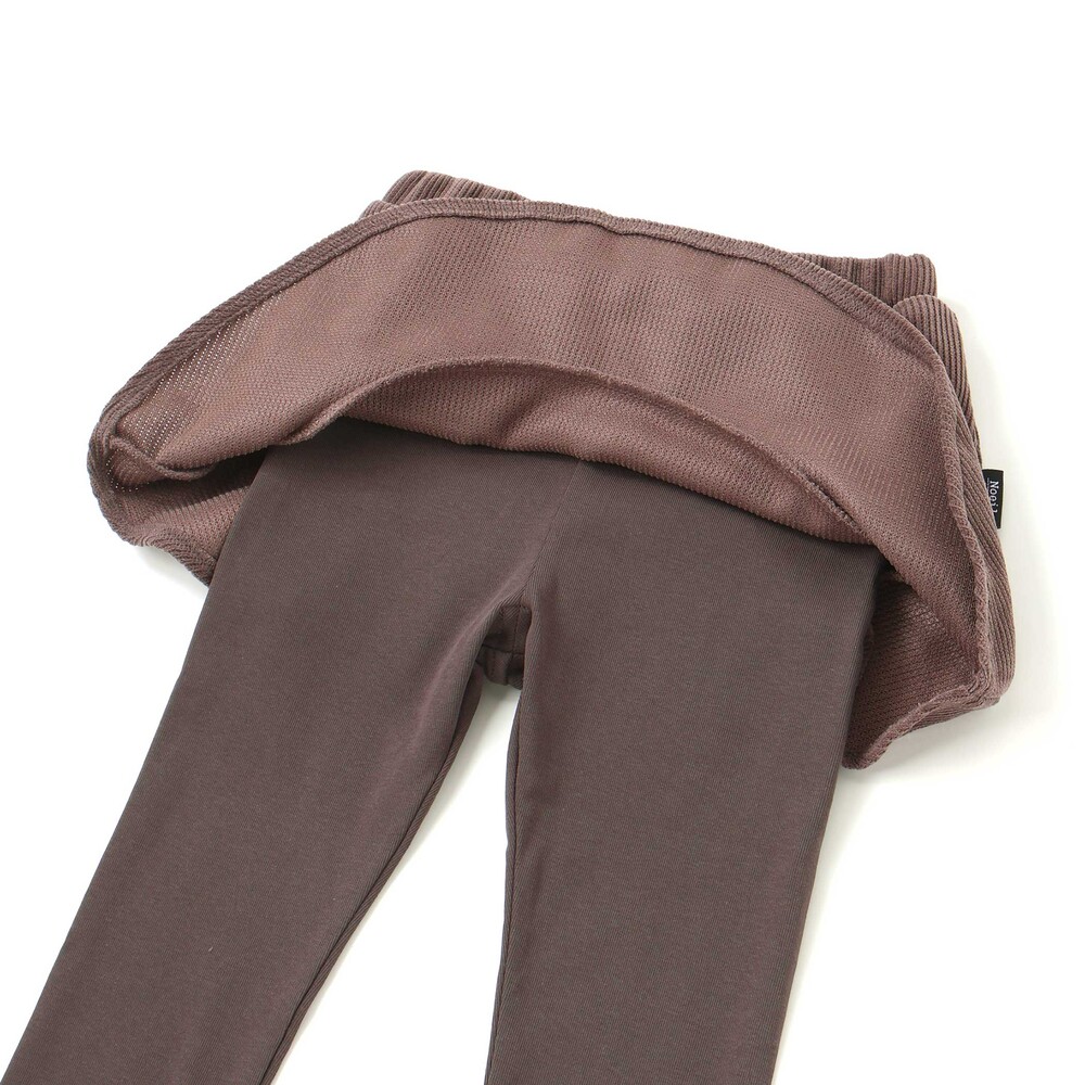 ニットコールスカート付きスパッツ(80~130cm) ブラウン 80cm