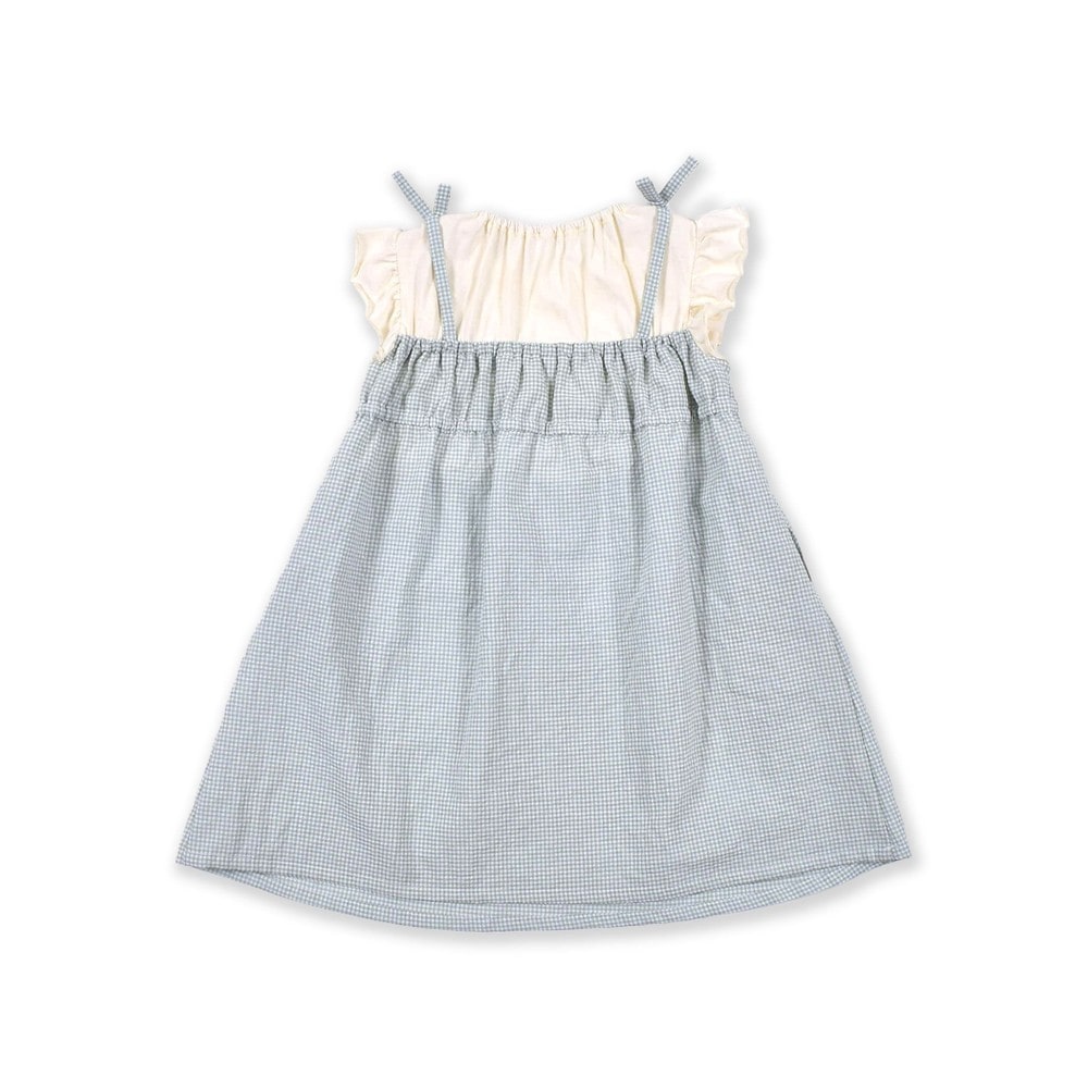 スモッキング リボン ワンピース (80~130cm) パープル系 130cm