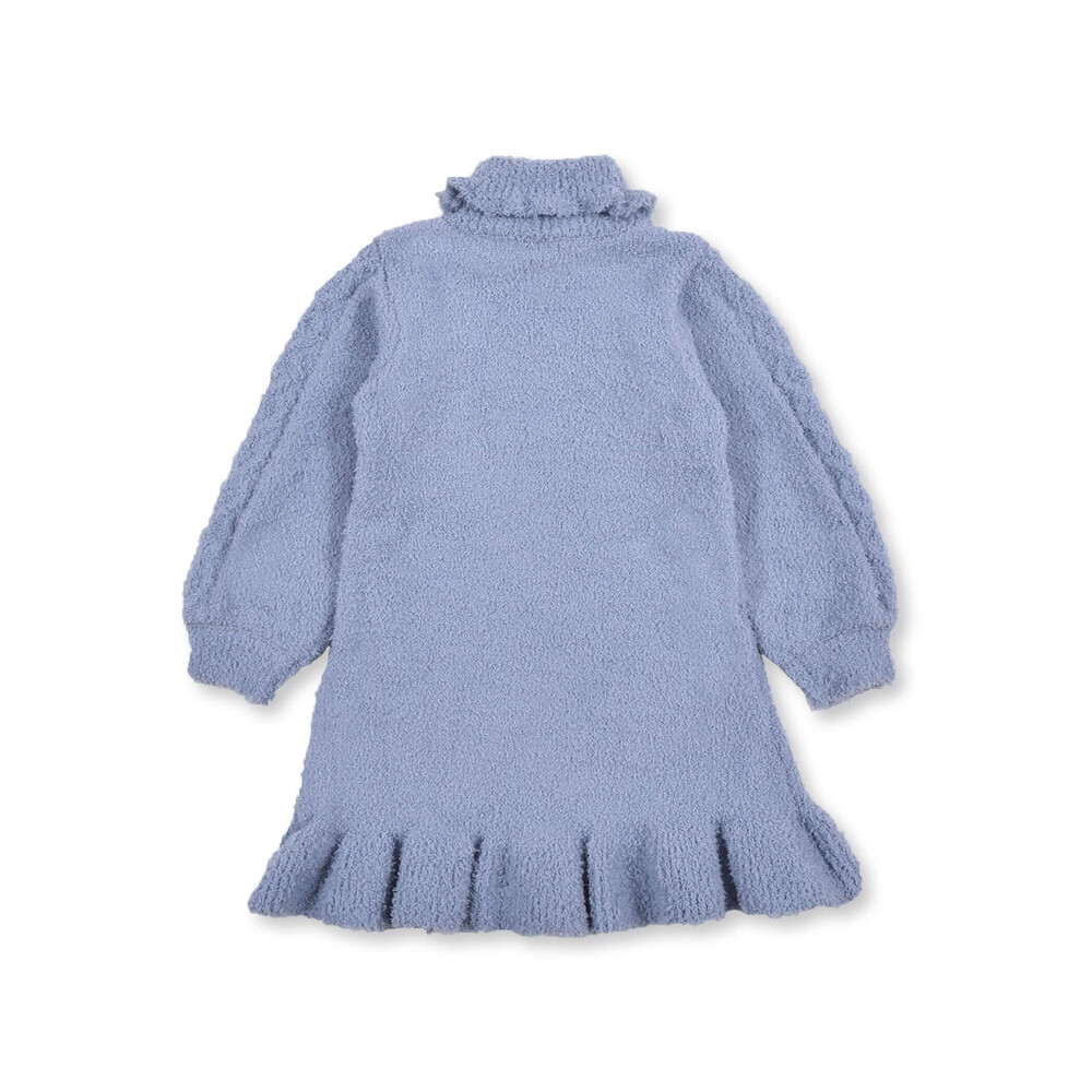 ケーブル編み ブークレ ニット ワンピース (SS~M) オフホワイト SS(75~95cm)