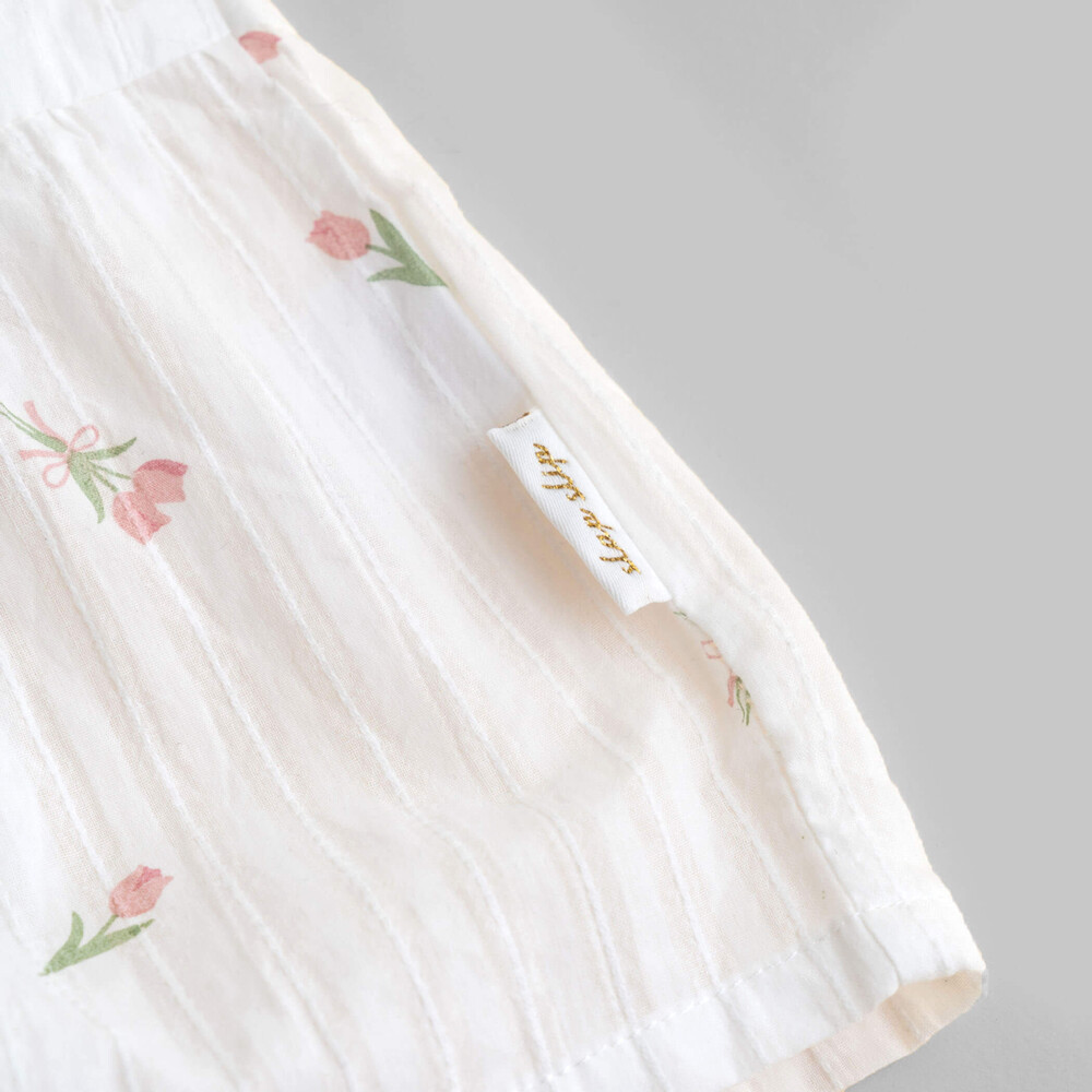 チューリップ ラベンダー ドビー ワンピース (90~130cm) ホワイト系 110cm