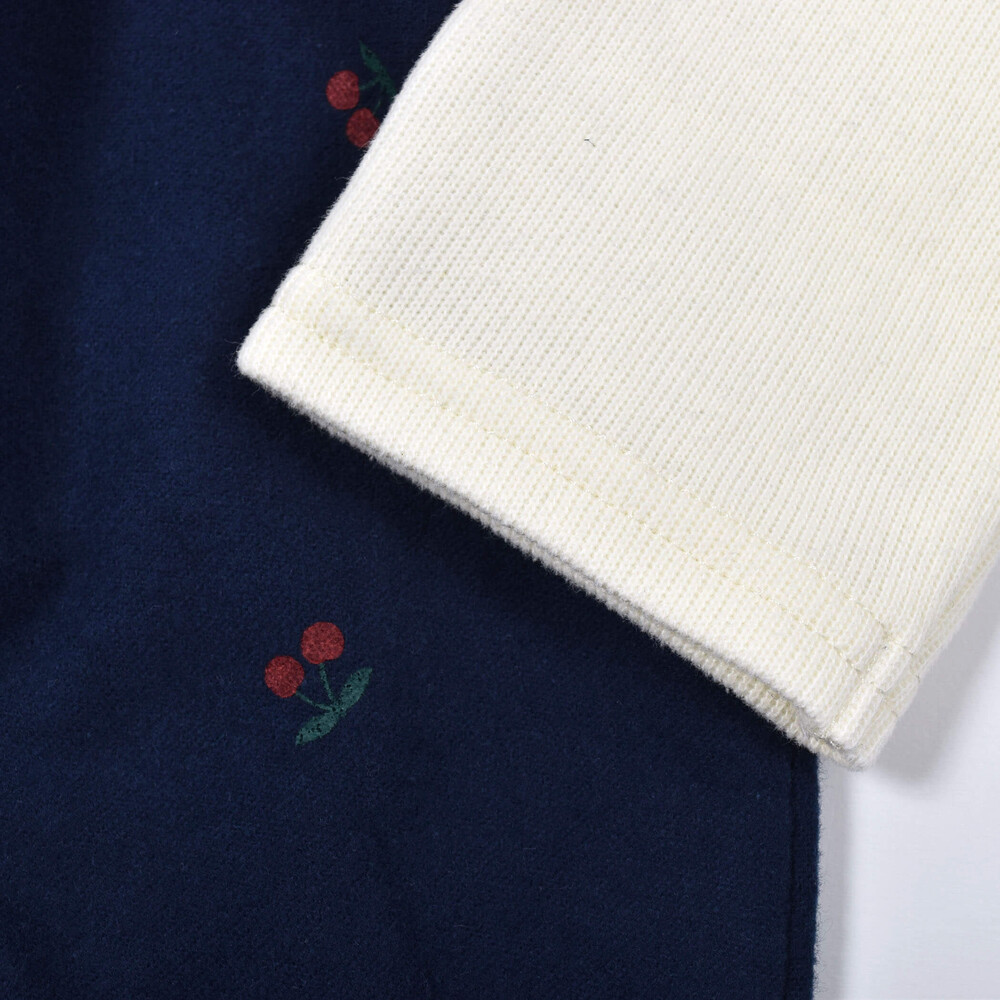 お揃い 】 チェリー プリント ドッキング ワンピース (80~130cm)(80cm ピンク): ワンピース-子供服べべの公式通販サイト 「BEBE  MALL」