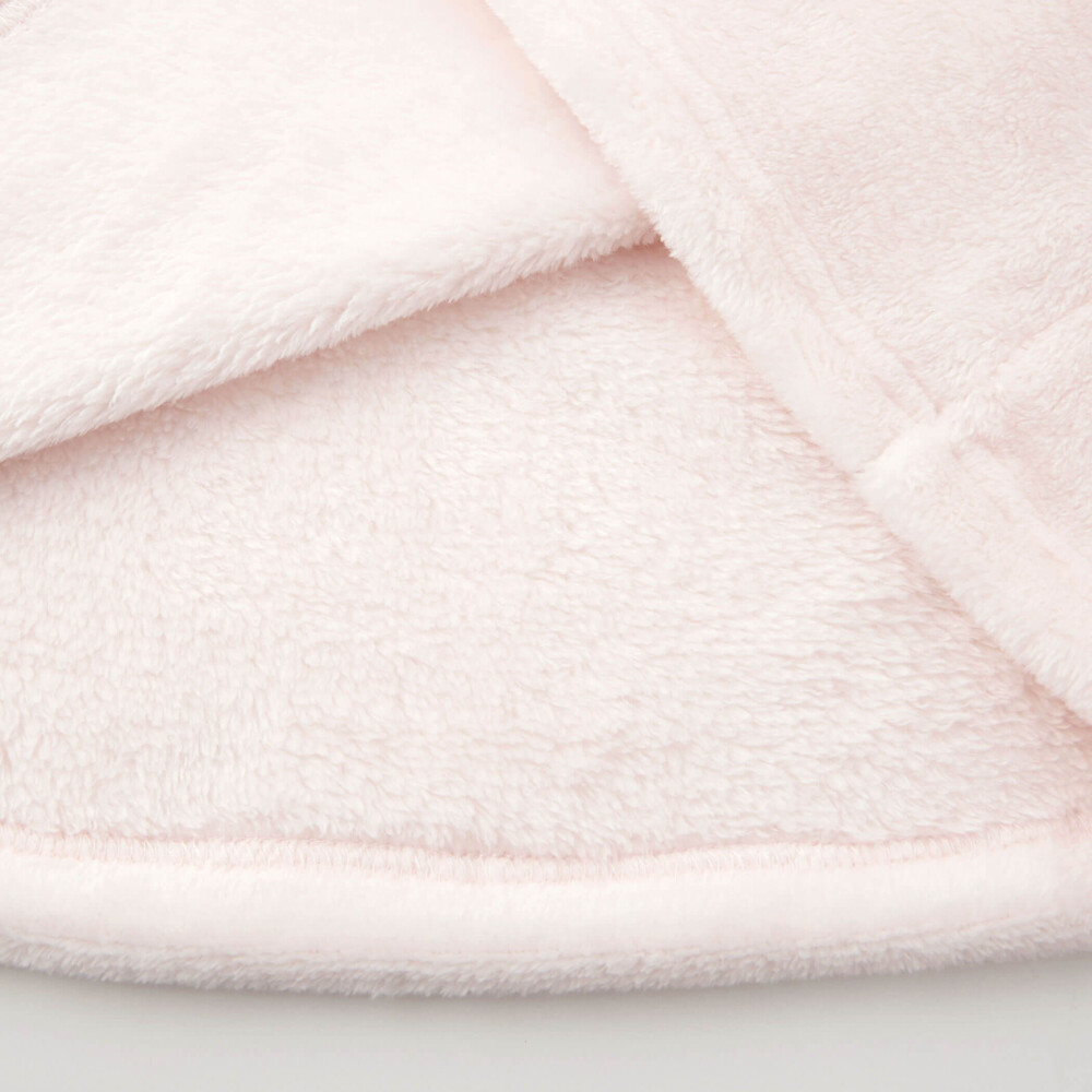 アニマルウサギクマネコモコモコボアドッキング肩フリルワンピース(80~130cm) ベージュ(クマ) 80cm