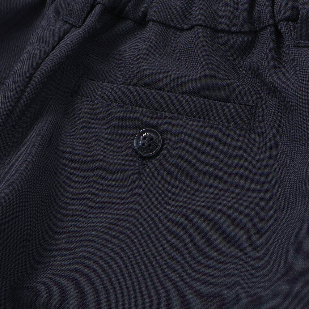 【POLO BCS(ポロ・ビーシーエス)×SLAP SLIPコラボ】無地チェックスーツ+シャツ3点セット(110~130cm) ネイビー 110cm